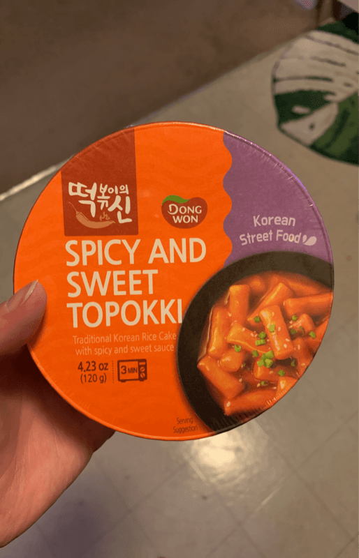 Dong Won Spicy And Sweet Topokki Traditional Korean Rice Cake With Spicy And Sweet Sauce