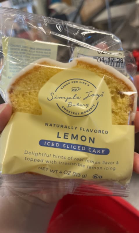 Simple Joys Bakery Lemon Iced Sliced Cake