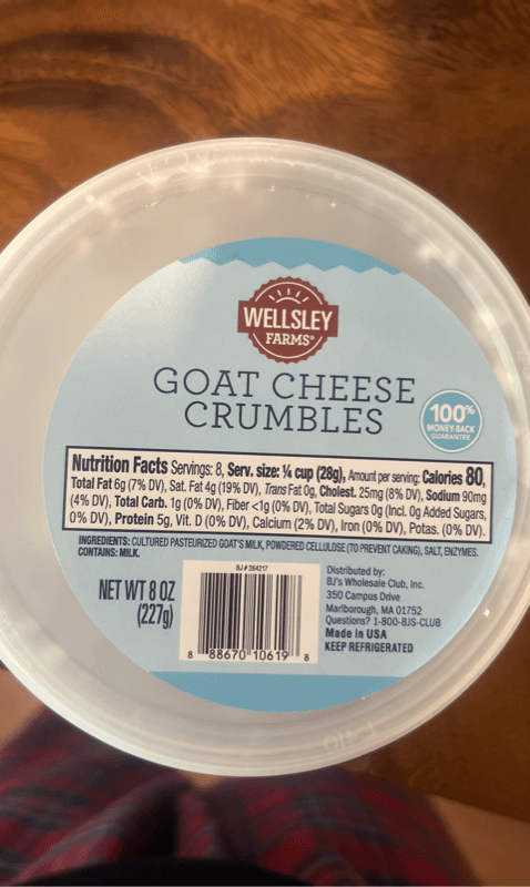 Wellsley Farms Goat Cheese Crumbles