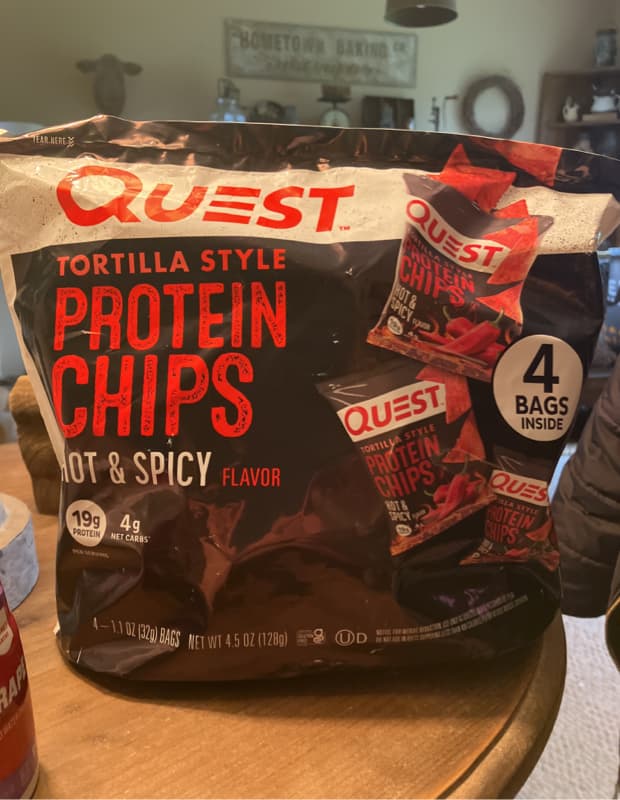 Quest Tortilla Style Protein Chips Hot & Spicy Flavor