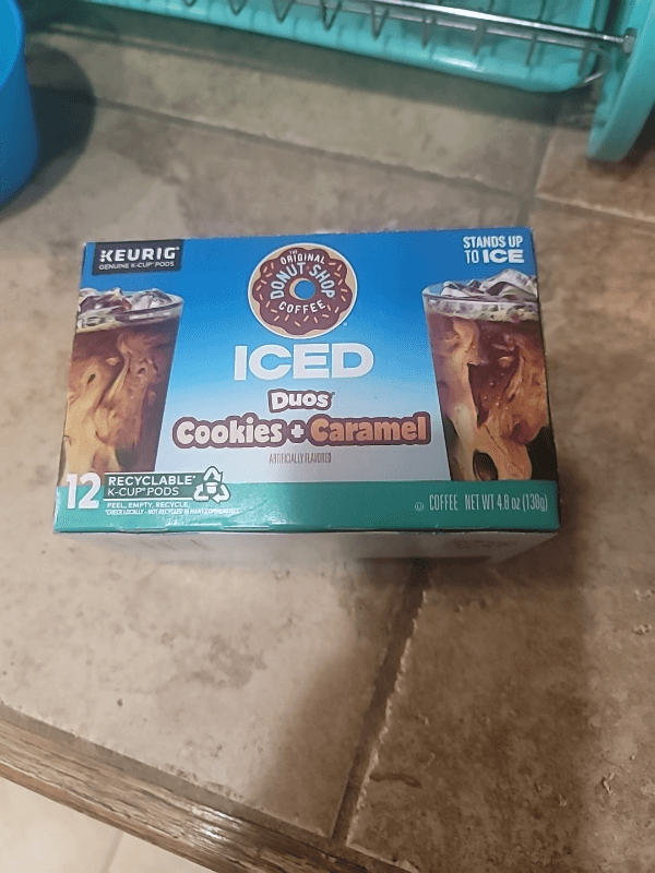 Keurig Donut Shop Iced Duos Cookies + Caramel Original Coffee