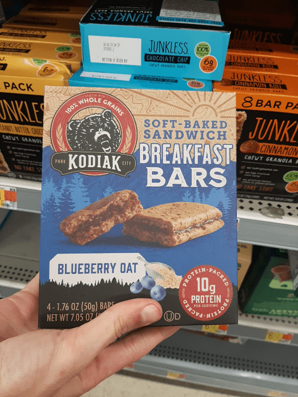 Kodiak Cakes Soft-Baked Sandwich Breakfast Bars Blueberry Oat