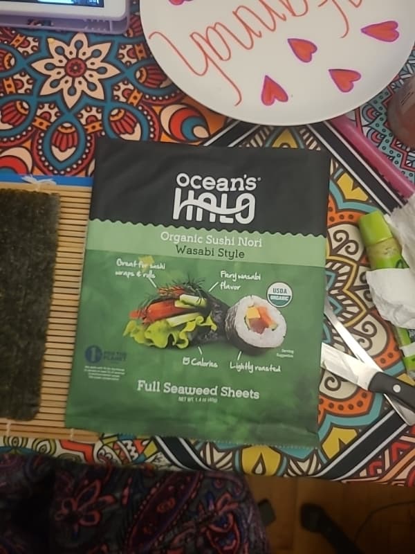 Ocean'S Halo Organic Sushi Nori Wasabi Style