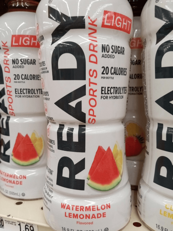 Ready Light Watermelon Lemonade Flavor Sports Drink