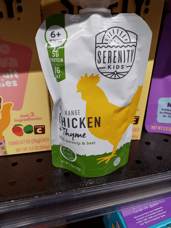 Serenity Kids Free Range Chicken + Thyme With Parsnip & Beet
