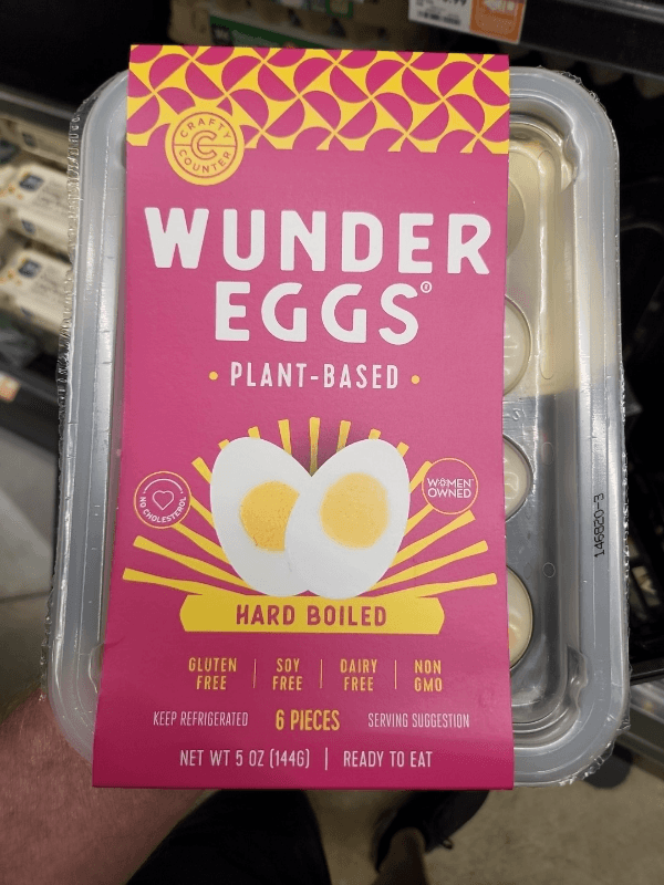 Crafty Counter Wunder Eggs Hard Boiled Plant-Based