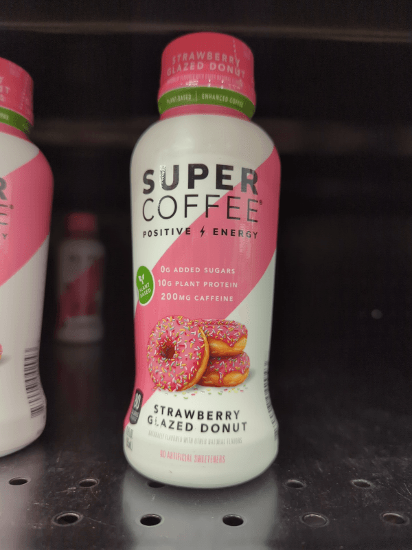 Super Coffee Strawberry Glazed Donut
