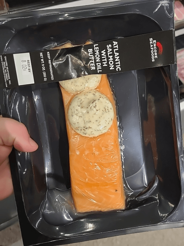 Encore Seafoods Atlantic Salmon With Lemon Dill Butter