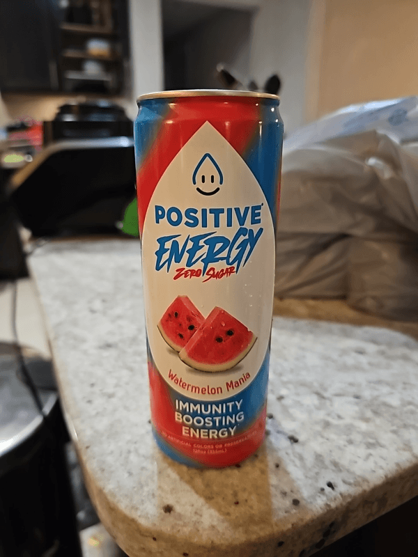 Positive Energy Zero Sugar Watermelon Mania Immunity Boosting Energy