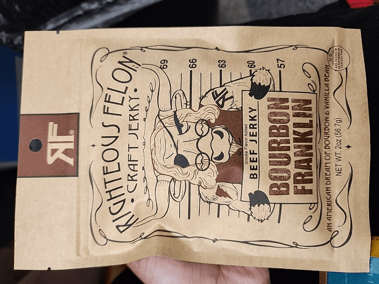 Righteous Felon Bourbon Franklin Beef Jerky