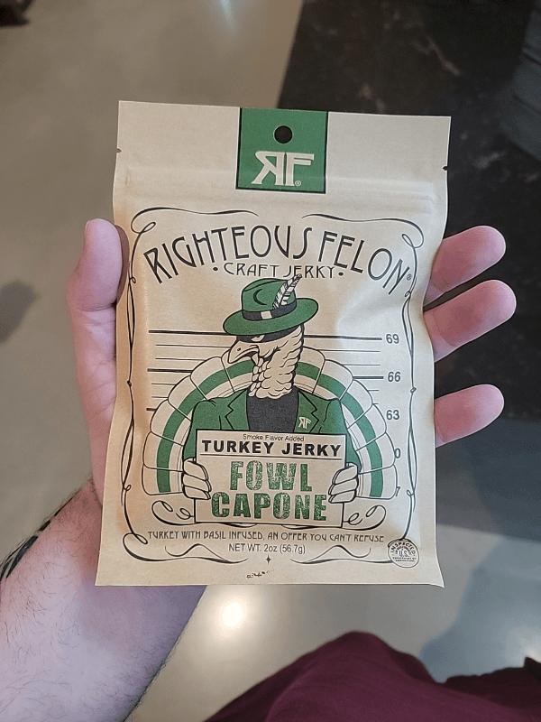 Righteous Felon Fowl Capone Turkey Jerky