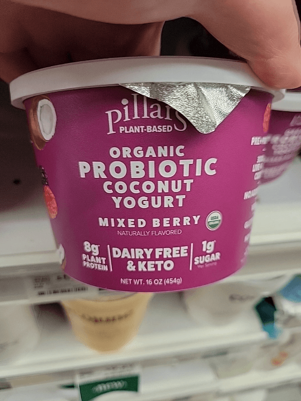 Pillars Plant-Based Organic Probiotic Coconut Yogurt Mixed Berry