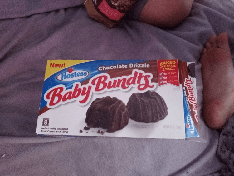 Hostess Chocolate Drizzle Baby Bundts