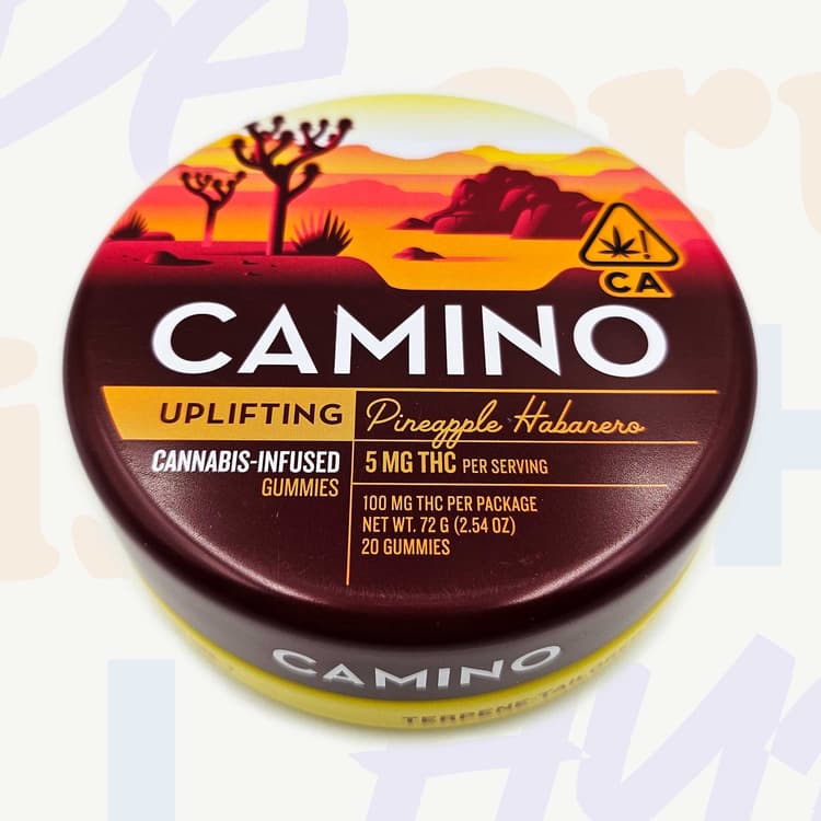 Camino Uplifting Pineapple Habanero Cannabis-Infused Gummies 20 Gummies