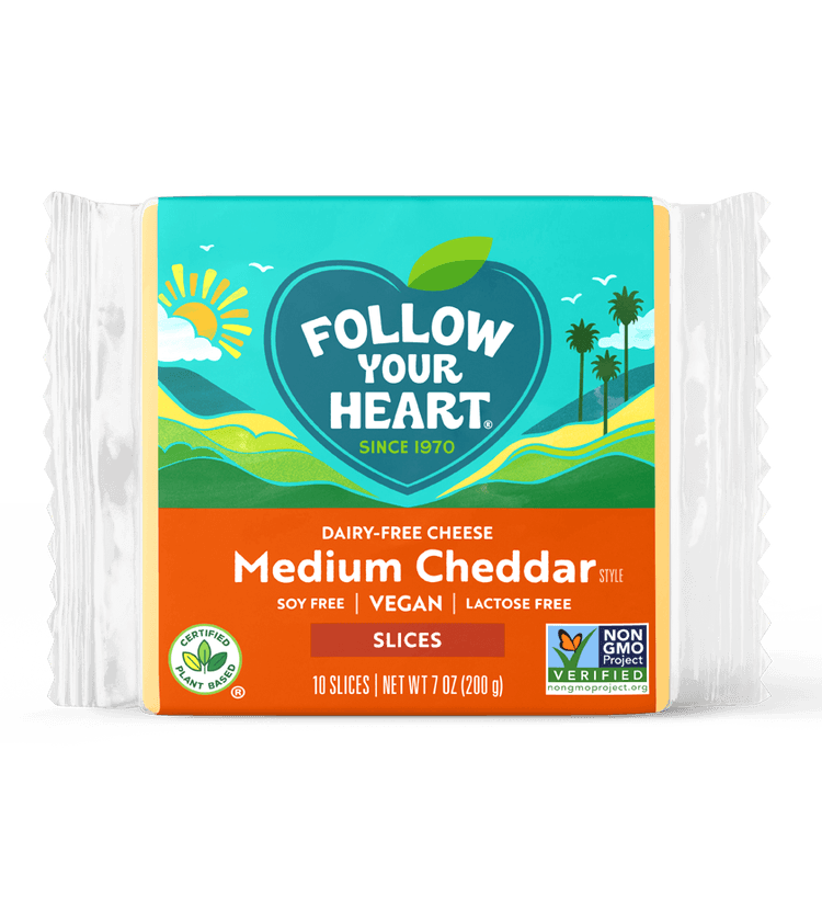 Follow Your Heart Dairy-Free Cheese Medium Cheddar Style