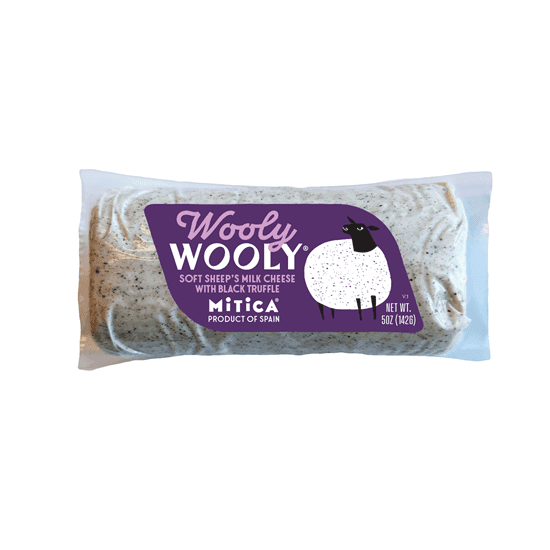 Mitica Wooly Wooly Soft Sheep'S Milk Cheese With Black Truffle