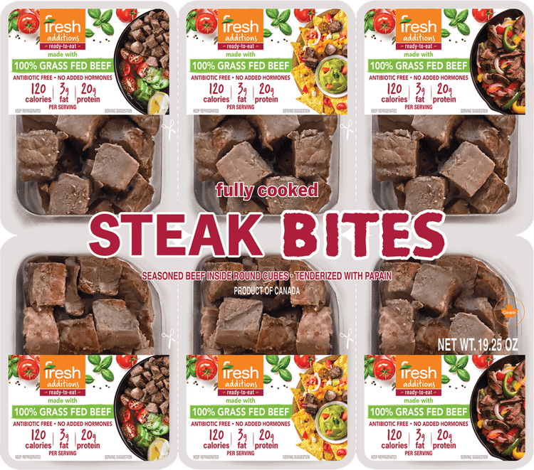 Fresh Additions Fully Cooked Steak Bites
