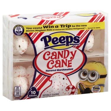 Peeps Candy Cane Flavored Chicks