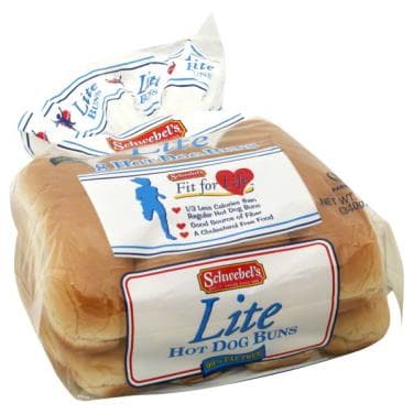 Schwebels Hot Dog Buns, Lite