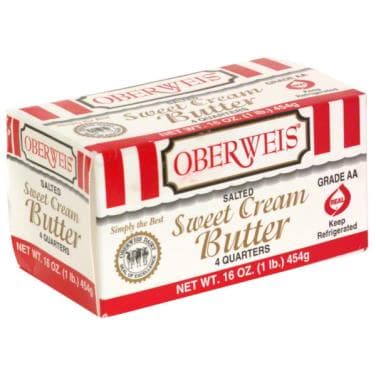 Oberweis Butter, Salted, Sweet Cream