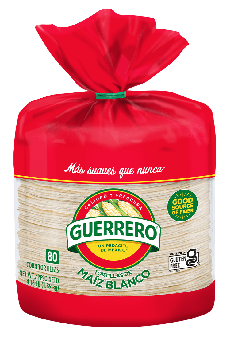 Guerrero Tortillas Corn White Maiz Blanco Bag