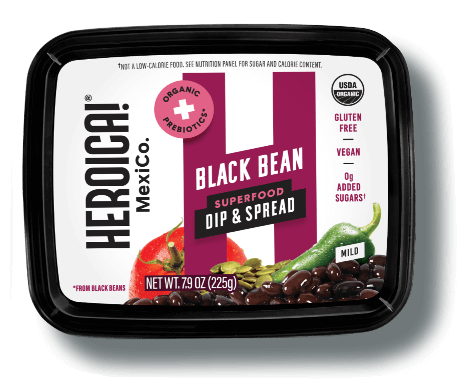 Heroica! Mild Black Bean Superfood Dips & Spread