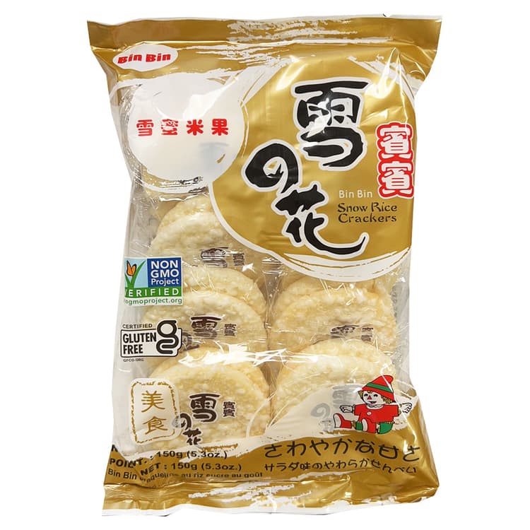 Bin Bin Snow Rice Crackers