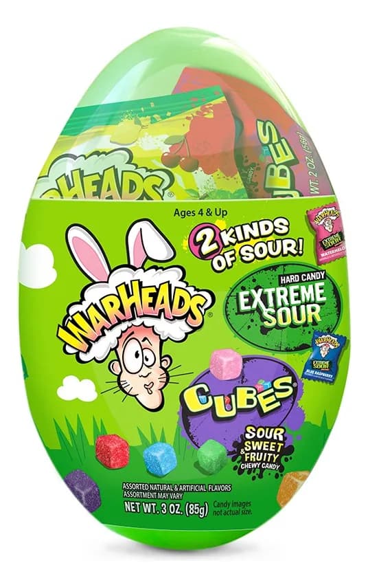 Warheads Extreme Sour Cubes Assorted Candy