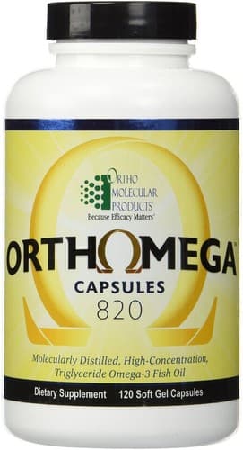 Ortho Molecular Products Orthomega Capsules 820 Dietary Supplement 120 Soft Gel Capsules