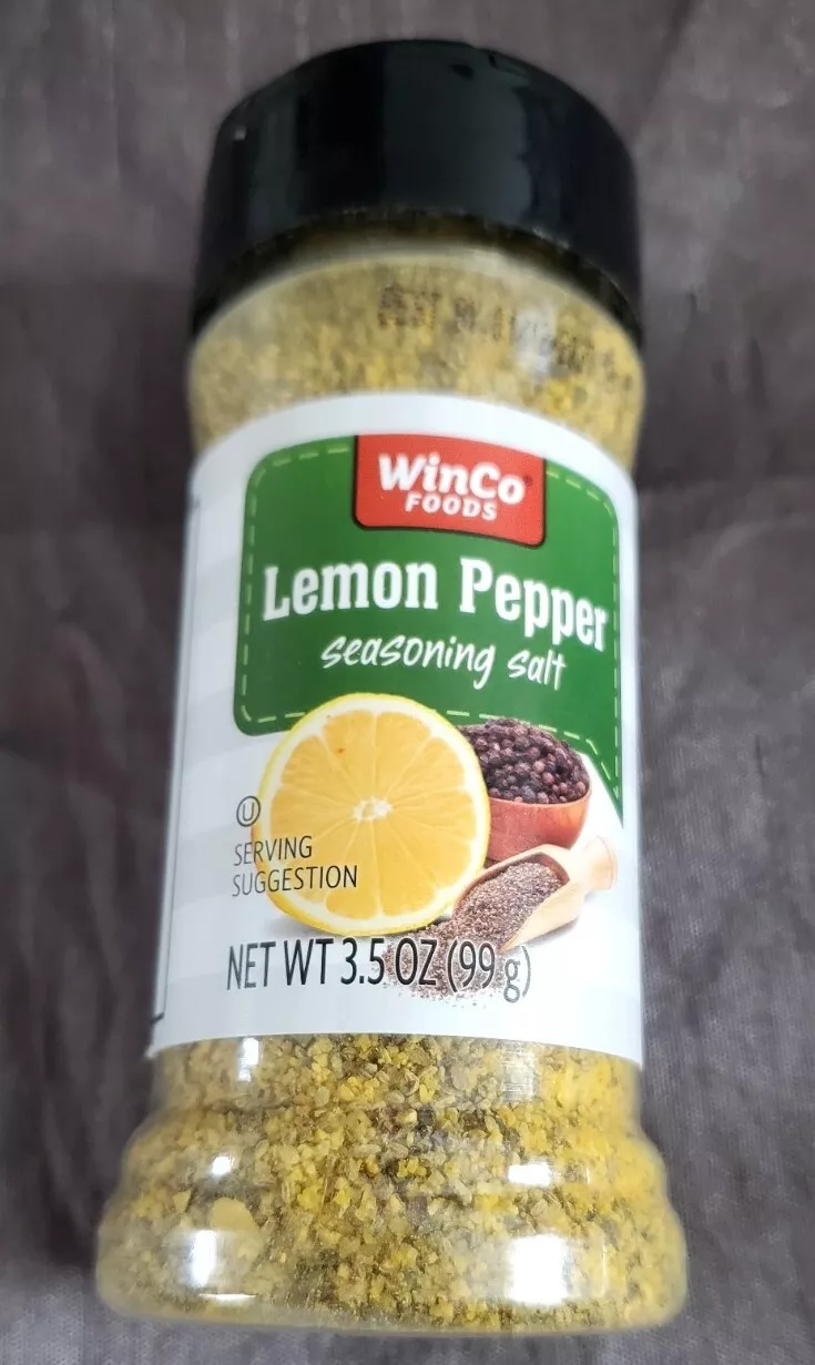 Winco Foods Lemon Pepper Seasoning Salt