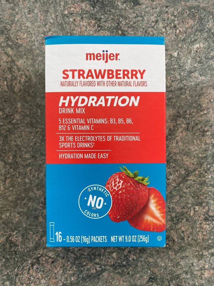 Meijer Strawberry Hydration Drink Mix