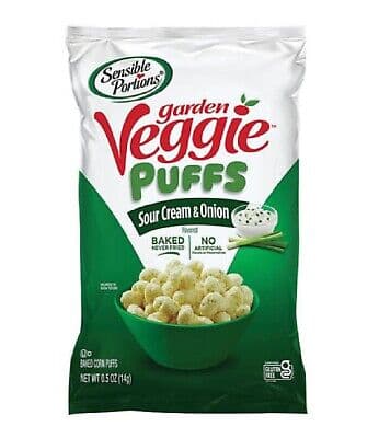 Sensible Portions Garden Veggie Puffs Sour Cream & Onion Flavor Baked Corn Puffs