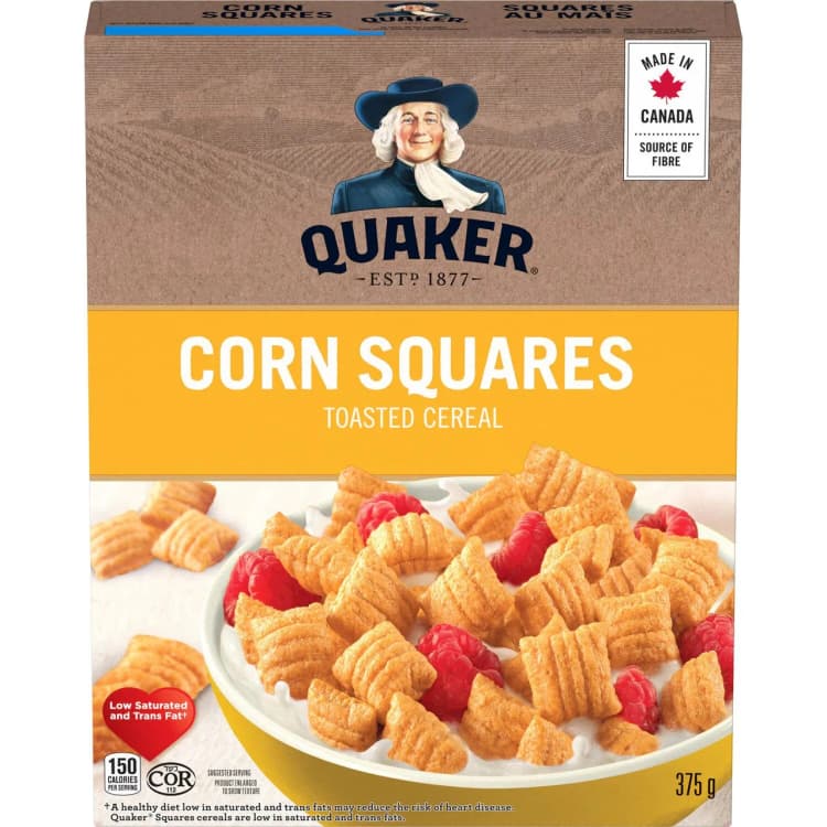 Quaker Corn Squares Toasted Cereal