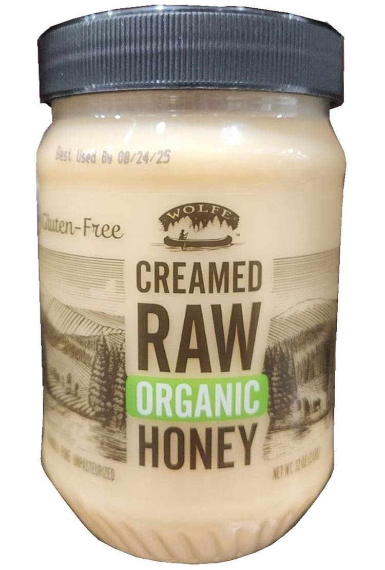 Wolfe Creamed Raw Organic Honey