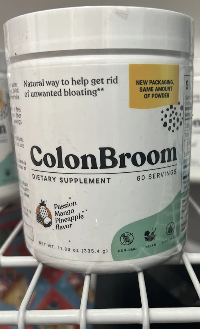 Colonbroom Psyllium Husk Powder Passion Mango Pineapple Flavor