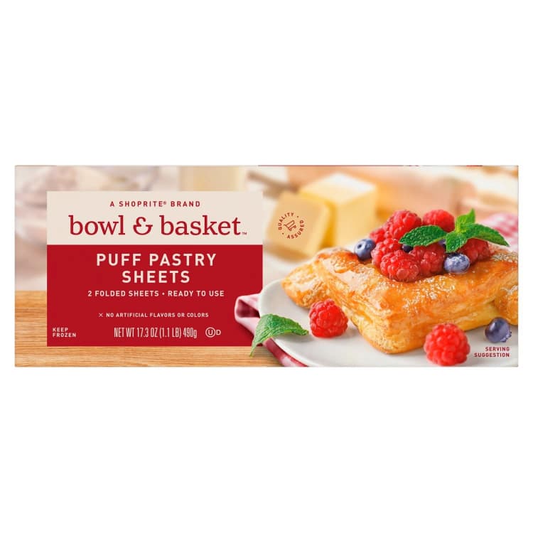 Bowl & Basket Puff Pastry Sheets