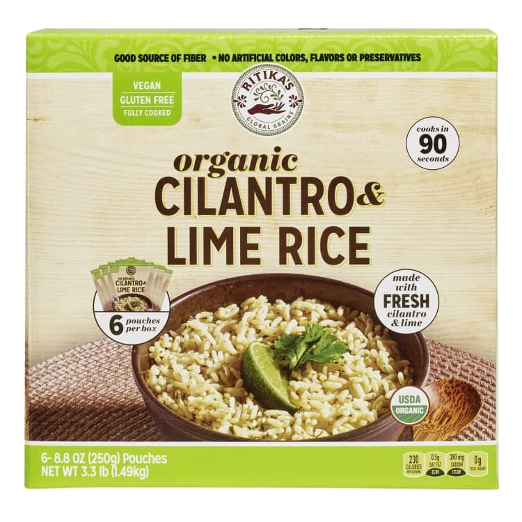Ritika'S Global Grains Organic Cilantro & Lime Rice