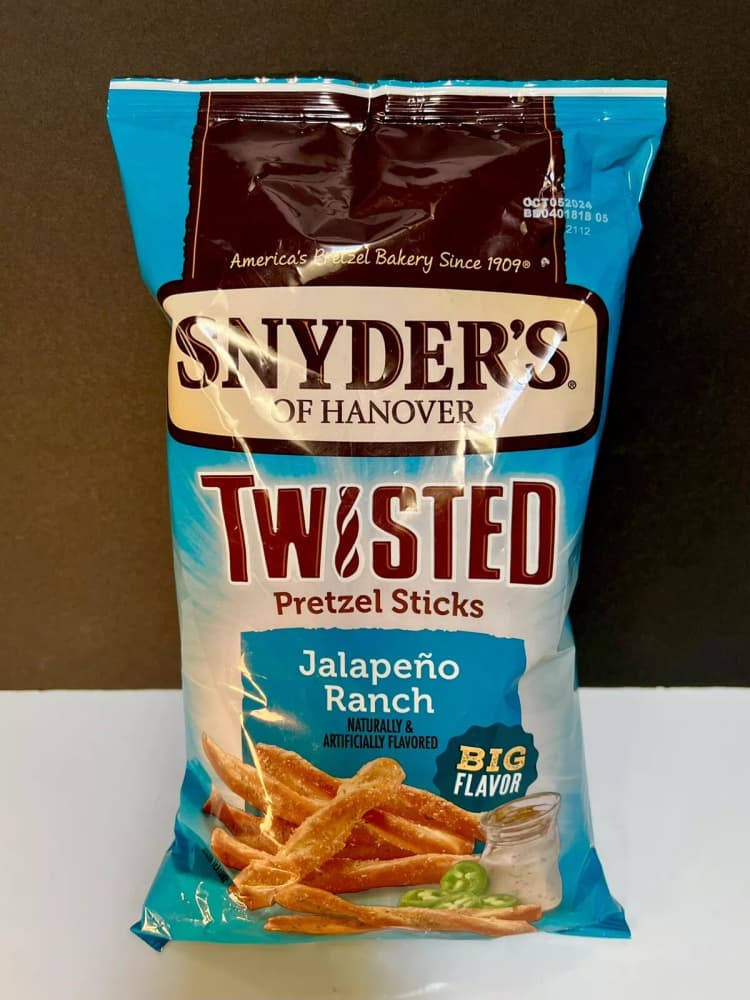 Snyder's Of Hanover, Jalapeno Ranch Twisted Pretzel Sticks