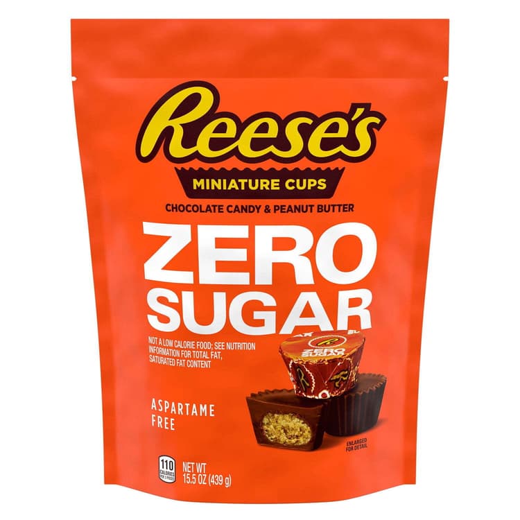 Reese'S Zero Sugar Chocolate Candy & Peanut Butter Miniature