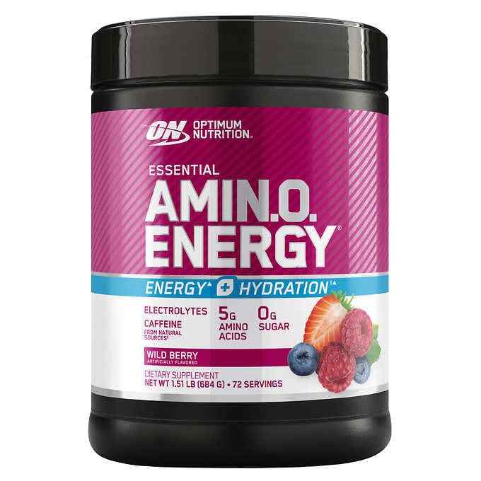 Optimum Nutrition Essential Amin.O. Energy Energy + Hydration Wild Berry Dietary Supplement
