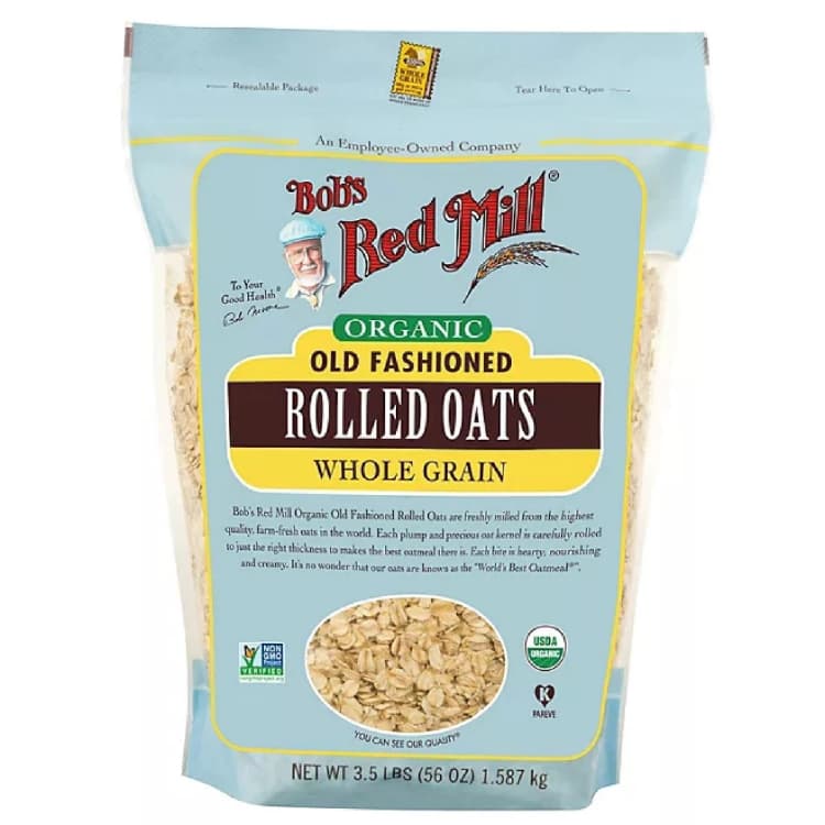 Bob'S Red Mill Organic Old Fashioned Rolled Oats Whole Grain 3.5 Lbs