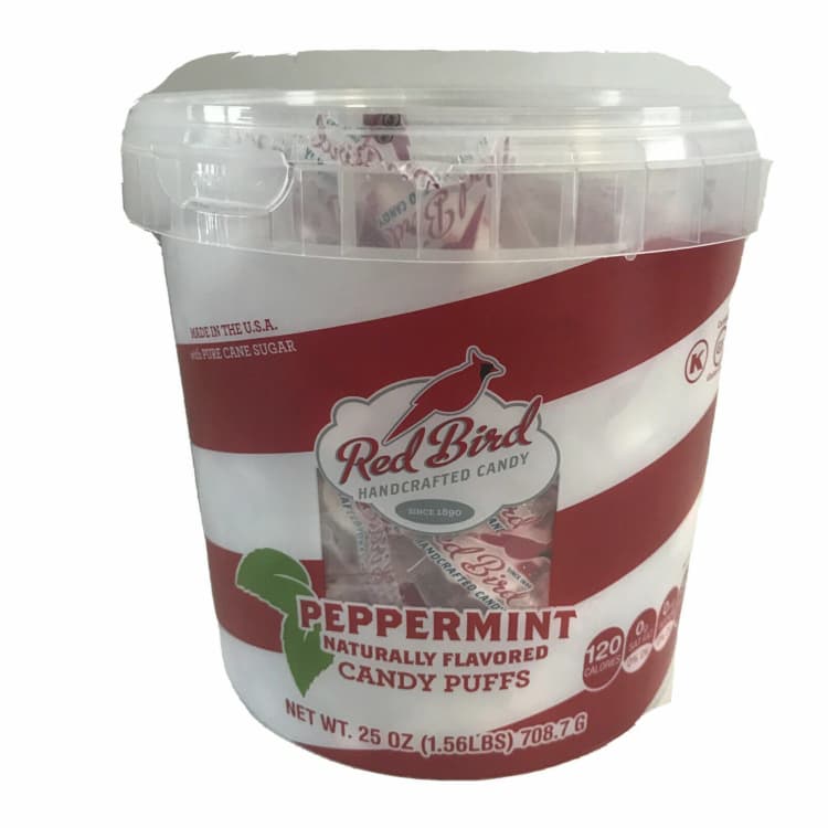 Red Bird Peppermint Candy Puffs