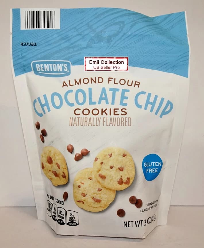 Benton'S Grain Free & Gluten Free Almond Flour Chocolate Chip Cookies