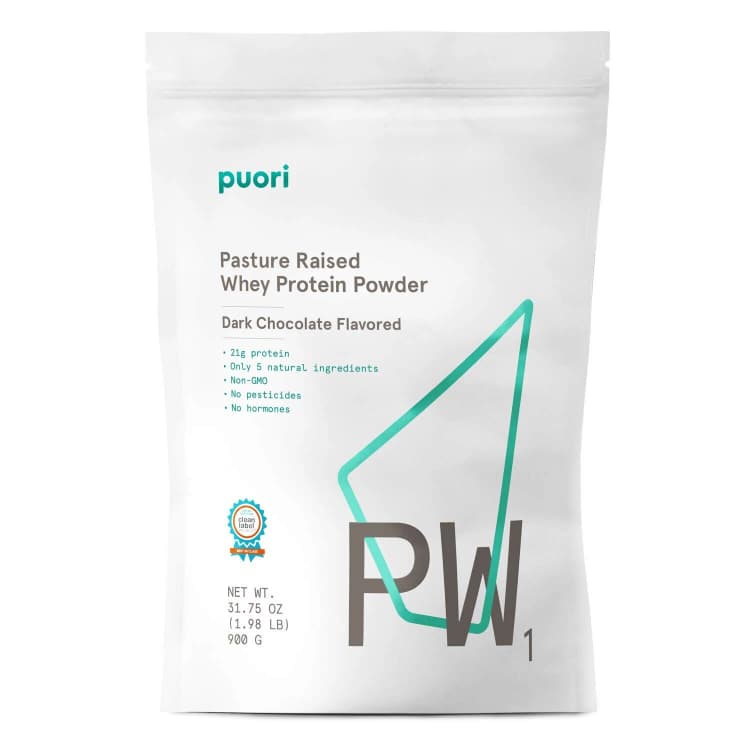 Puori Pw1 Pasture Raised Whey Protein Powder Dark Chocolate Flavored