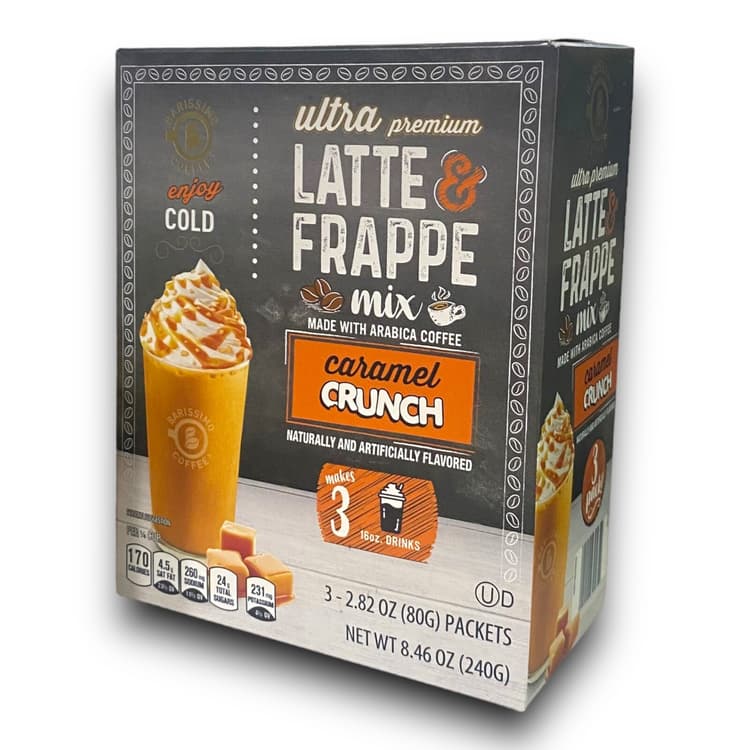 Barissimo Coffee Ultra Premium Latte & Frappe Mix Caramel Crunch