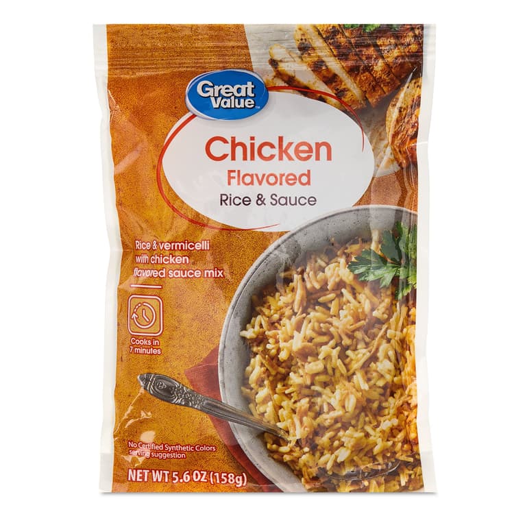 Great Value Chicken Flavored Rice & Sauce