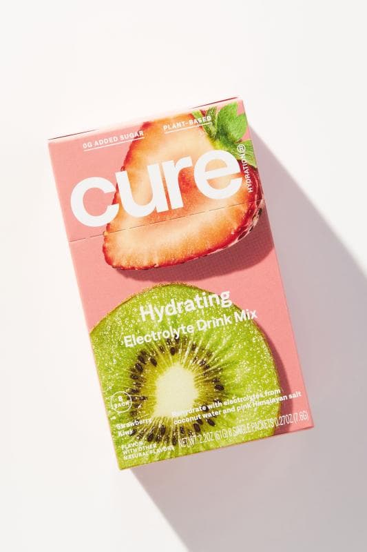 Cure Hydration Hydrating Electrolyte Drink Mix Strawberry Kiwi