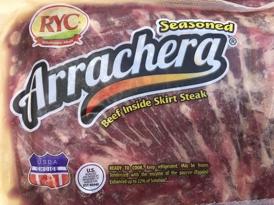 Ryc Seasoned Arrachera Beef Inside Skirt Steak