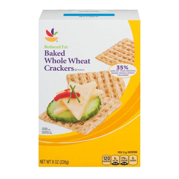 Stop & Shop Crackers Baked Whole Wheat Reduced Fat