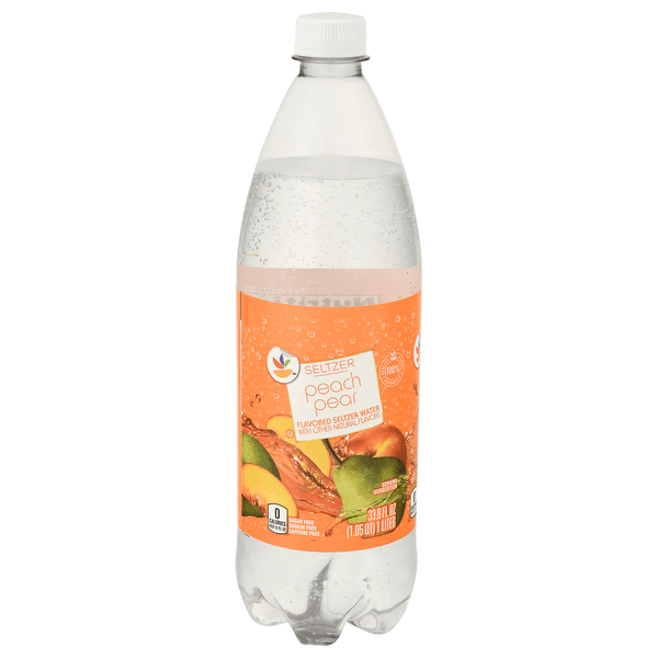 Stop & Shop Peach & Pear Seltzer Water